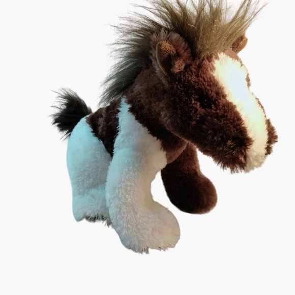 Aurora Plush Horse Stuffed Toy 13 Brown White Soft Fluffy Cuddly Animal - Picture 1 of 10